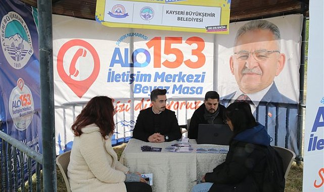 Kayseri Alo 153 İletişim Merkezi ve Beyaz Masa Birimi, öğrencilere tanıtım hizmeti verdi