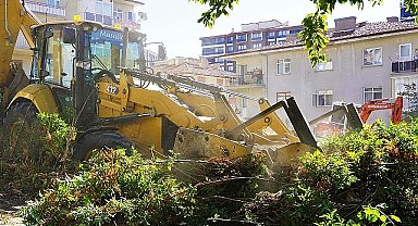 Keçiören'de mıntıka temizliği.