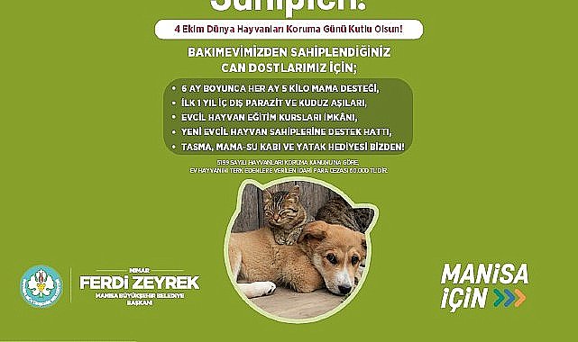 Manisa Büyükşehir Belediyesinden Örnek Proje “Yeter ki Sahiplen!