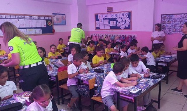Mersin’de öğrencilere ‘güvenli trafik eğitimi’ verildi