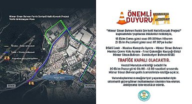 Mimar Sinan Bulvarı'nda Önemli Düzenleme