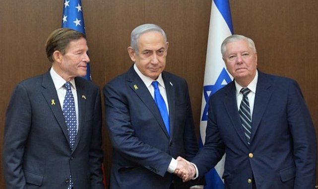 Netanyahu, iki partili ABD senatörlerinden oluşan heyetle bir araya geldi