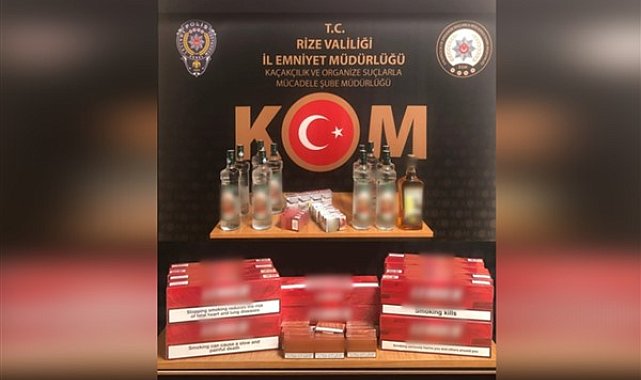 Rize'de kaçakçılık operasyonu