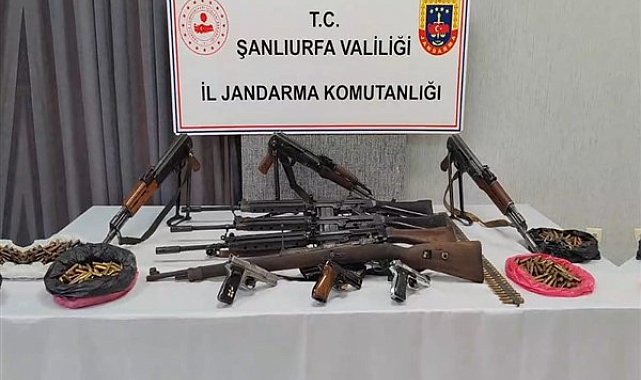 Şanlıurfa'da çok sayıda silah ele geçirildi