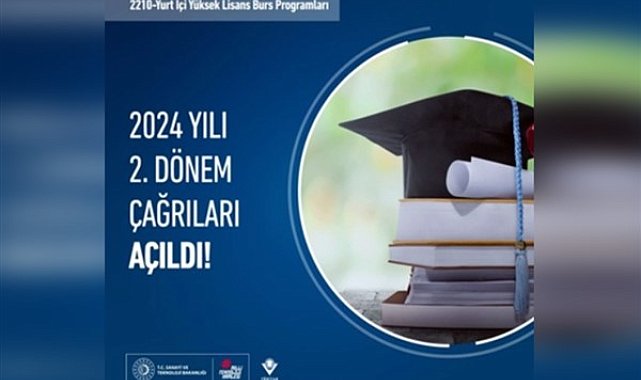 TÜBİTAK 2210-Yurt İçi Yüksek Lisans Burs Programları 2024 yılı 2. dönem çağrıları açıldı