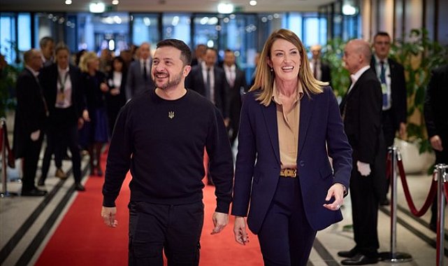 Ukrayna Devlet Başkanı Zelenski, Avrupa Parlamentosu Başkanı Metsola ile görüştü