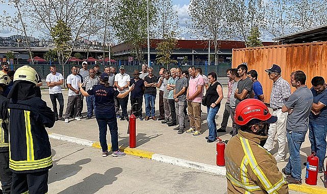 Yahya Kaptan site yönetimine İtfaiyeden eğitim