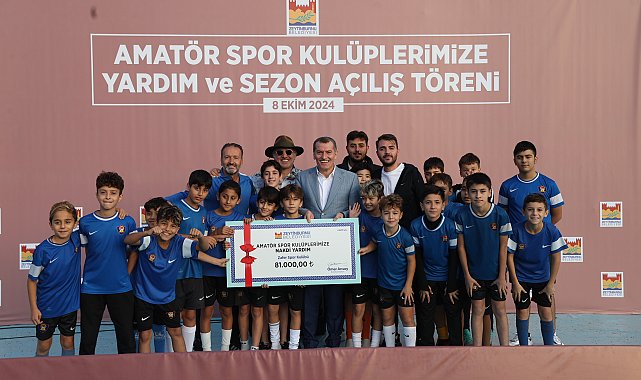 Zeytinburnu’ndaki amatör futbol kulüplerine nakit desteği devam ediyor