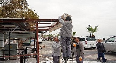 Akçay kordonda çevre düzenlemeleri