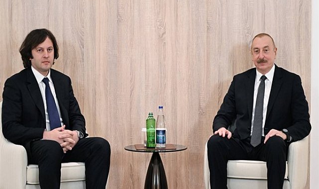 Aliyev, Gürcistan Başbakanı Kobakhidze ile bir araya geldi