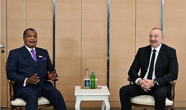 Aliyev, Kongo Cumhurbaşkanı Sassou-Nguesso ile görüştü