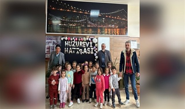 Anaokulu Öğrencilerinden huzurevine ziyaret