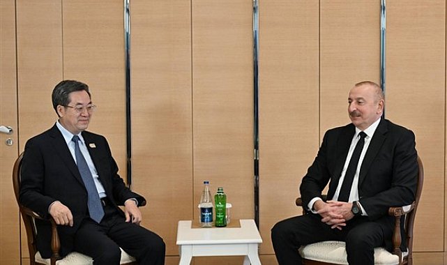 Azerbaycan Cumhurbaşkanı Aliyev, Çin Başbakan Yardımcısı Xuexiang ile görüştü