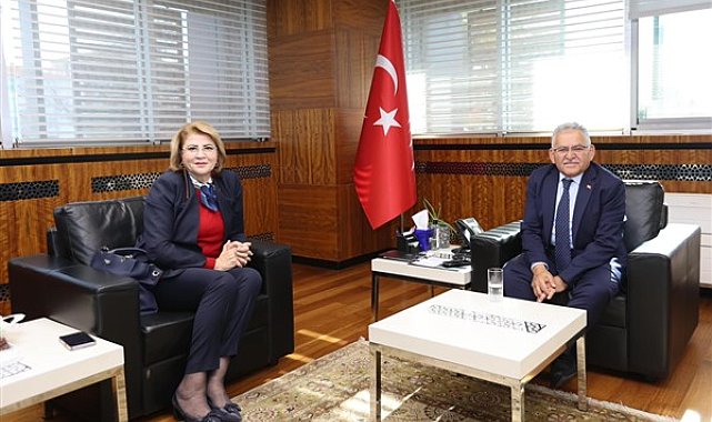 Başkan Büyükkılıç, Azerbaycan Büyükelçilik Müsteşarı Nesibova’yı ağırladı