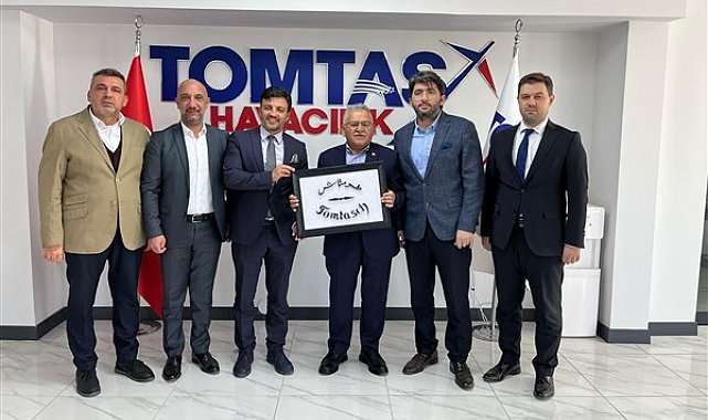 Başkan Büyükkılıç'tan TOMTAŞ Havacılık Tesisi'ne ziyaret