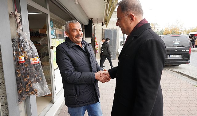 Başkan Çalık, Yakuplu Mahallesi esnafını ziyaret etti