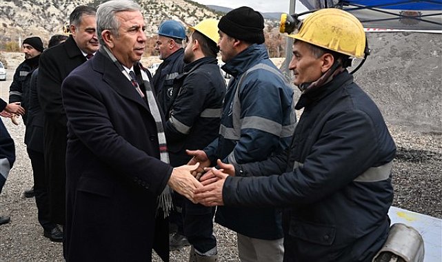 Başkan Yavaş’tan grevdeki maden işçilerine destek ziyareti