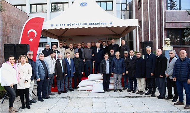 Bursa Büyükşehir, üreticilere yüzde 75’i hibeli siyez buğdayı tohumu dağıttı