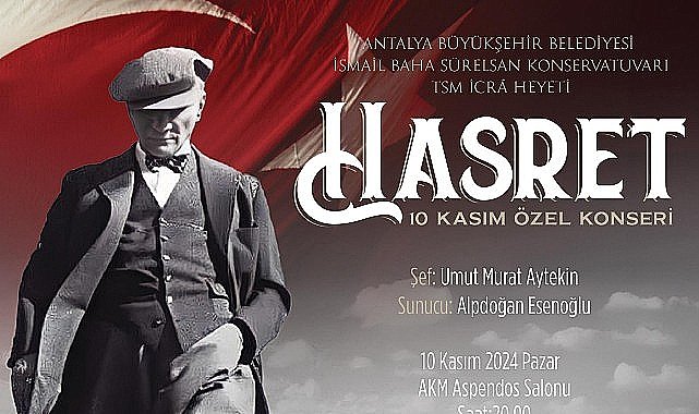 Büyükşehir'den Atatürk'ü anma konseri