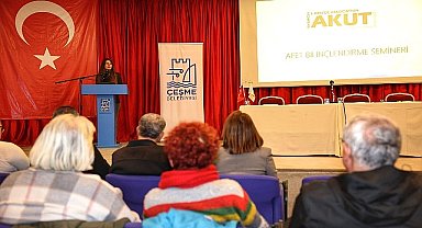 Çeşme Belediyesi ve AKUT'tan afetlere karşı güçlü adım: Temel Afet Bilinci Semineri