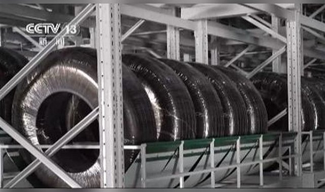 Çin'de ilk sivil uçak lastiği seri üretim hattı hizmette