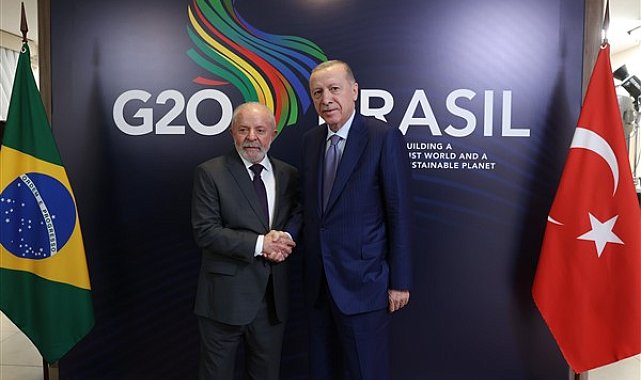 Cumhurbaşkanı Erdoğan, Brezilya Devlet Başkanı Lula Da Silva ile görüştü