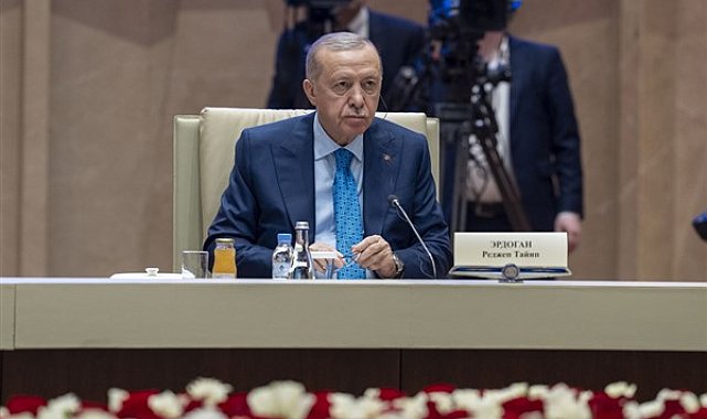 Cumhurbaşkanı Erdoğan: Türk dünyası olarak İsrail'e karşı güçlü duruş sergilemeliyiz