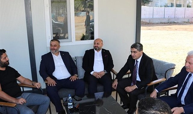 DEVA Partili Ekmen, Mersin Müftüsü Yığman’ı ve Külliye İnşaatını ziyaret etti