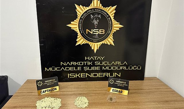 Hatay'da uyuşturucu operasyonu