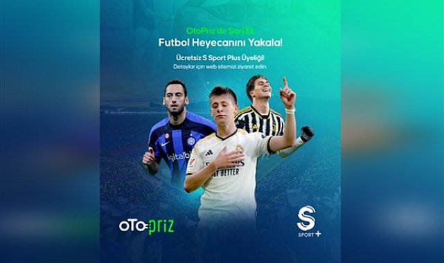 Hızlı şarj hizmetinin yanında 1 aylık ücretsiz S Sport Plus keyfi