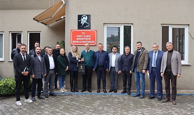 İzmit Belediyesi yetkilileri, Akpınar ve Şirintepe'yi ziyaret etti