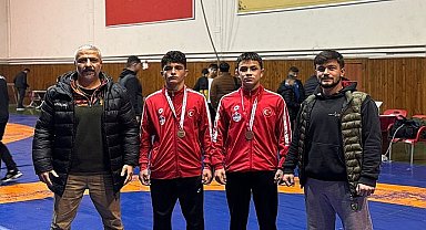 Kahramankazan Belediyespor Güreş Takımı, Ankara Okullar Arası İl Şampiyonası'ndan madalyayla eve döndü