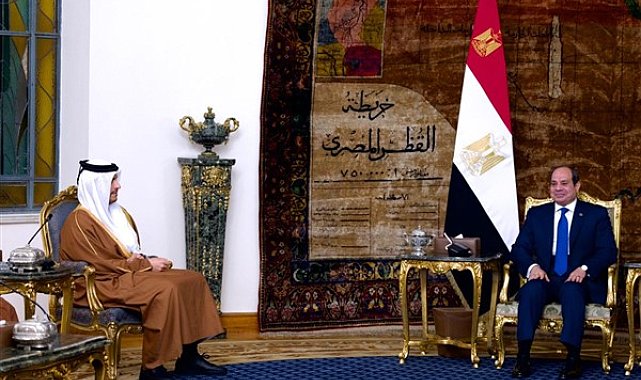 Katar Dışişleri Bakanı Al Sani, Mısır Cumhurbaşkanı Sisi ile görüştü