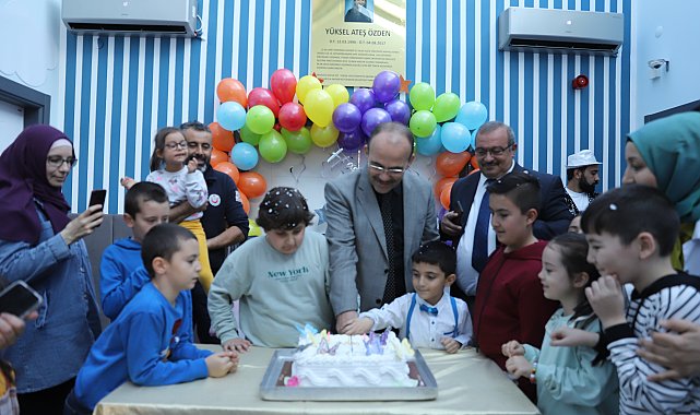 Kayseri Büyükşehir Belediyesi, özel gereksinimli çocuklar için doğum günü etkinliği yaptı