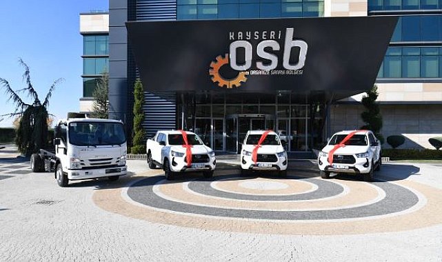 Kayseri OSB araç filosuna 4 yeni hizmet aracı daha eklendi