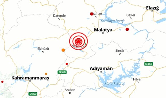 Malatya'da deprem