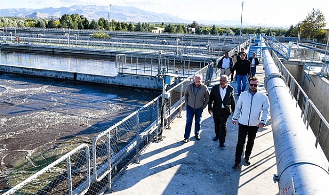 Malatya Merkez İleri Biyolojik Arıtma Tesisi’nde incelemeler yapıldı