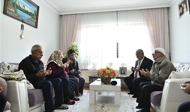 Mamak Belediyesi'nden şehit ailelerine ziyaret