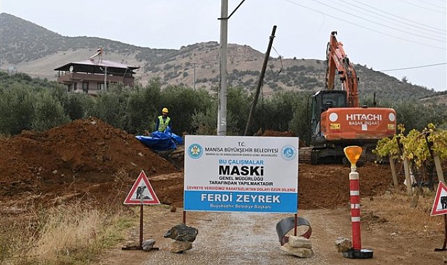 MASKİ Genel Müdür Yardımcısı Avşar, Alaşehir içme suyu isale hattı çalışmalarını incelendi