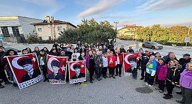 Mysia Yolları'nda Atatürk'ü anma yürüyüşü
