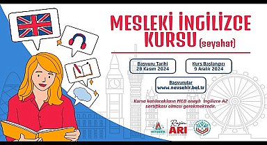 Nevşehir Belediyesi Gençlik ve Spor Hizmetleri Müdürlüğü bünyesinde Seyahat içerikli Mesleki İngilizce kursu açılacak.