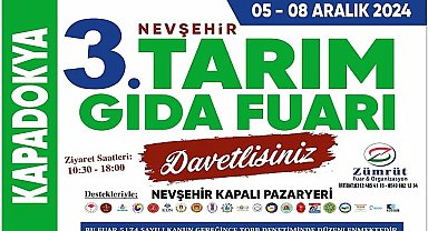 Nevşehir Kapadokya Tarım Ekipmanları, Gıda ve Hayvancılık Fuarı için hazırlıklar tamam.