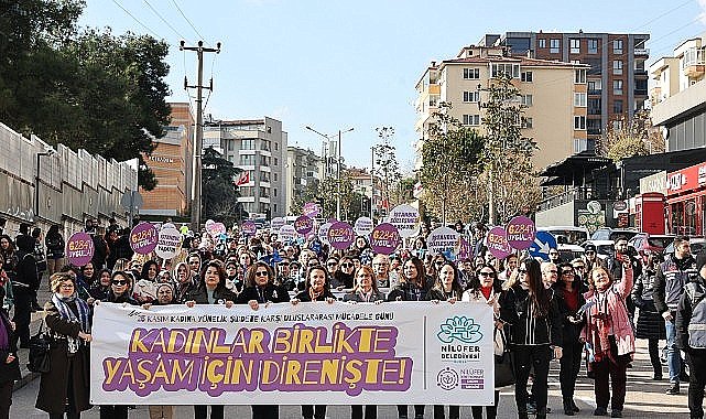 Nilüferli kadınlardan şiddete karşı tek ses
