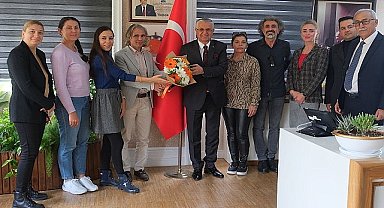 Okul aile birliğinden Başkan Topaloğlu'na ziyaret