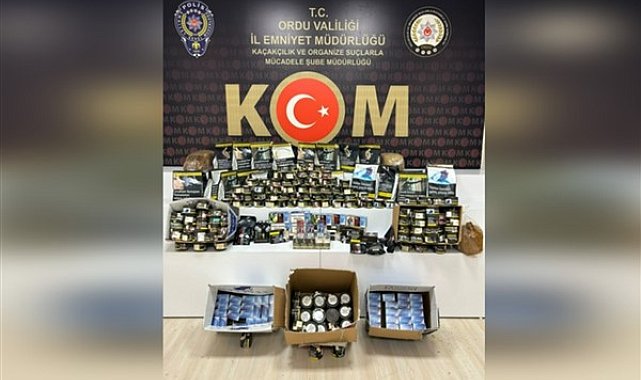 Ordu'da tütün kaçakçılığı operasyonu