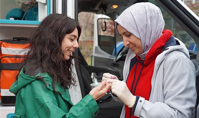 Orhangazi’de şeker ölçüm etkinliği düzenlendi