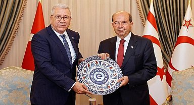 Rektör Prof. Dr. Budak, KKTC Cumhurbaşkanı Tatar'ı ziyaret etti