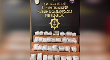 Şanlıurfa’da 35 kilogram skunk ele geçirildi