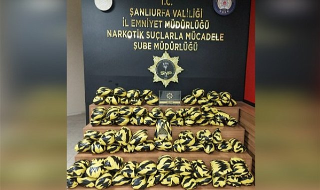 Şanlıurfa'da 55 kilo skunk maddesi ele geçirildi