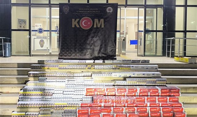 Şanlıurfa'da 812 karton kaçak sigara ele geçirildi